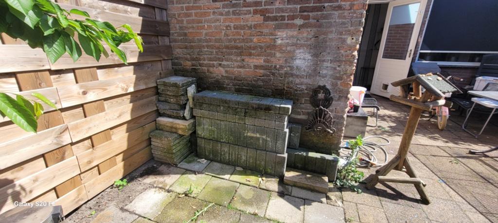 Gratis gebruikte betonnen klinkers en terrastegels, Ophalen, Gebruikt, Klinkers, Minder dan 5 m²