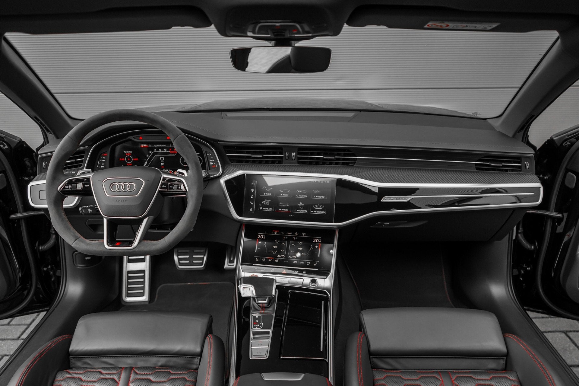 Audi RS6 Avant 4.0 TFSI Quattro Pano RS Dynamic Plus B&O 360, Auto's, Automaat, Gebruikt, 600 pk, Leder