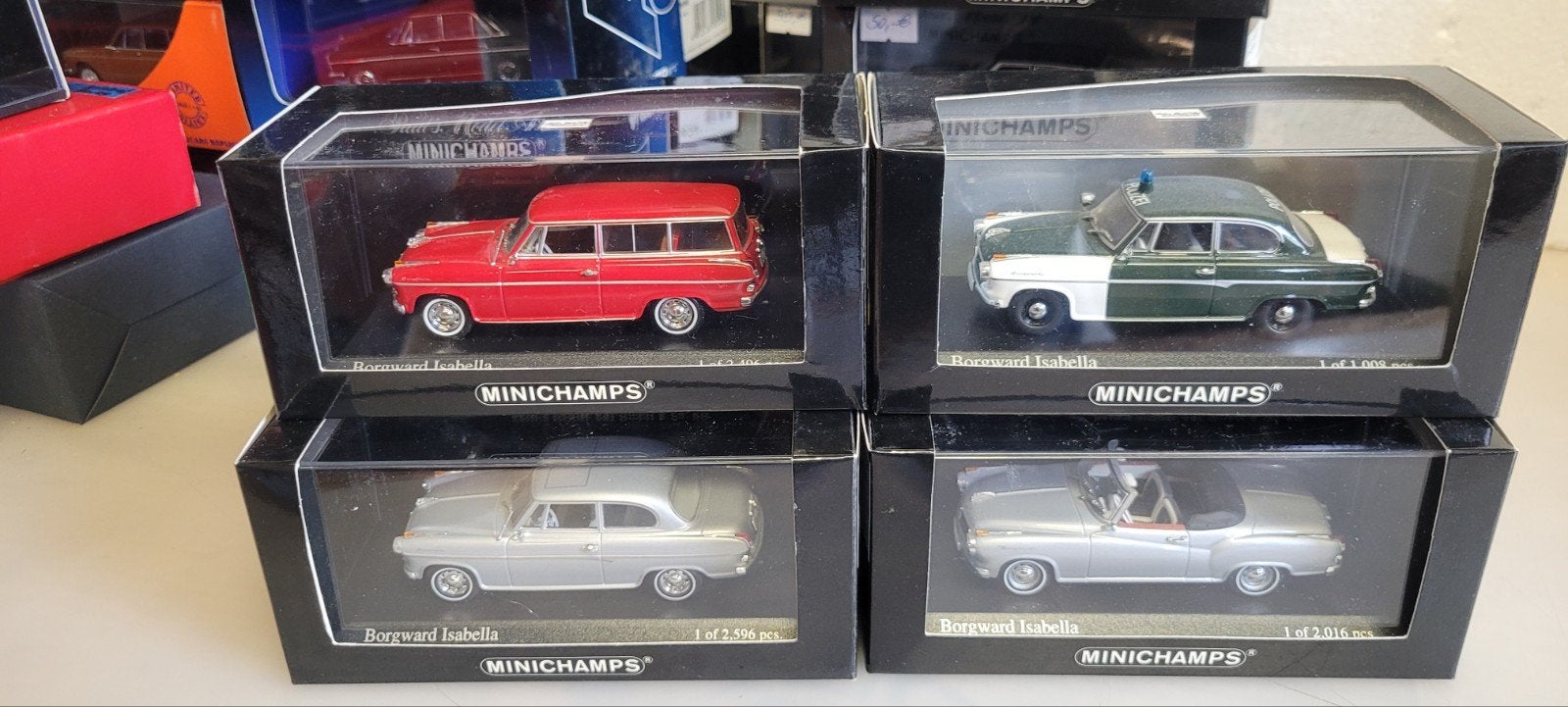 Minichamps Borgward Isabella, Ophalen of Verzenden, Zo goed als nieuw, Auto, MiniChamps