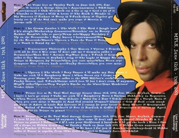 Prince - A Celebration 2001 6CD (Paisley Park), Import, Live-album, Nieuw in verpakking, Verzenden