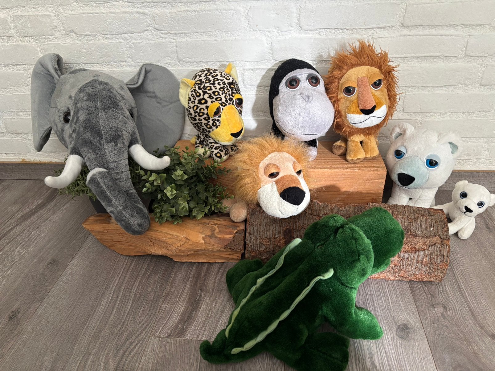Safari/jungle, knuffels,ideaal voor safari/jungle kamer., Overige merken, Overige karakters, Ophalen of Verzenden, Zo goed als nieuw