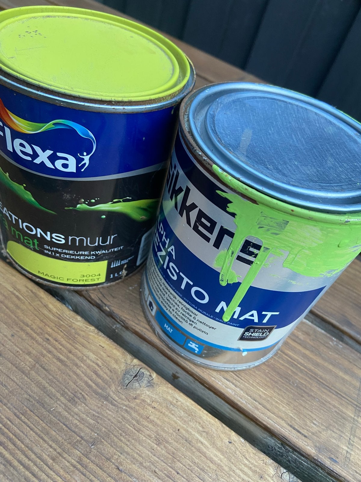 Gratis Flexa Creations en Sikkens verf - Groen, Ophalen, Gebruikt, Verf, Minder dan 5 liter