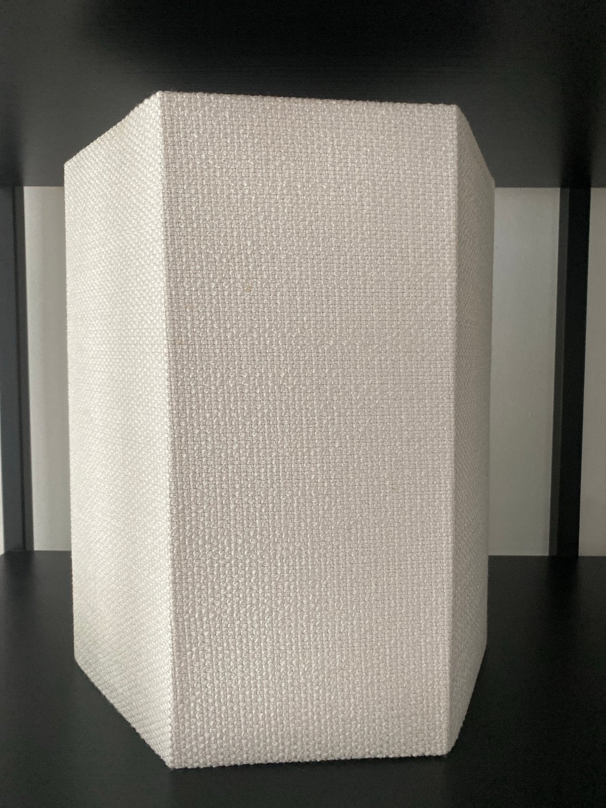 Stijlvolle Hexagon Lampenkap - Wit Textiel, Overige typen, Wit, Ophalen of Verzenden, Zo goed als nieuw