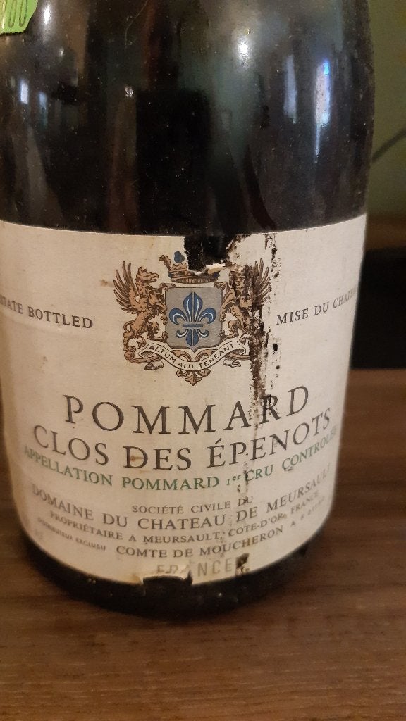 Pommard 1er cru 1990 Clos des Epenots - Chateau de Meursault, Frankrijk, Nieuw, Ophalen of Verzenden, Rode wijn