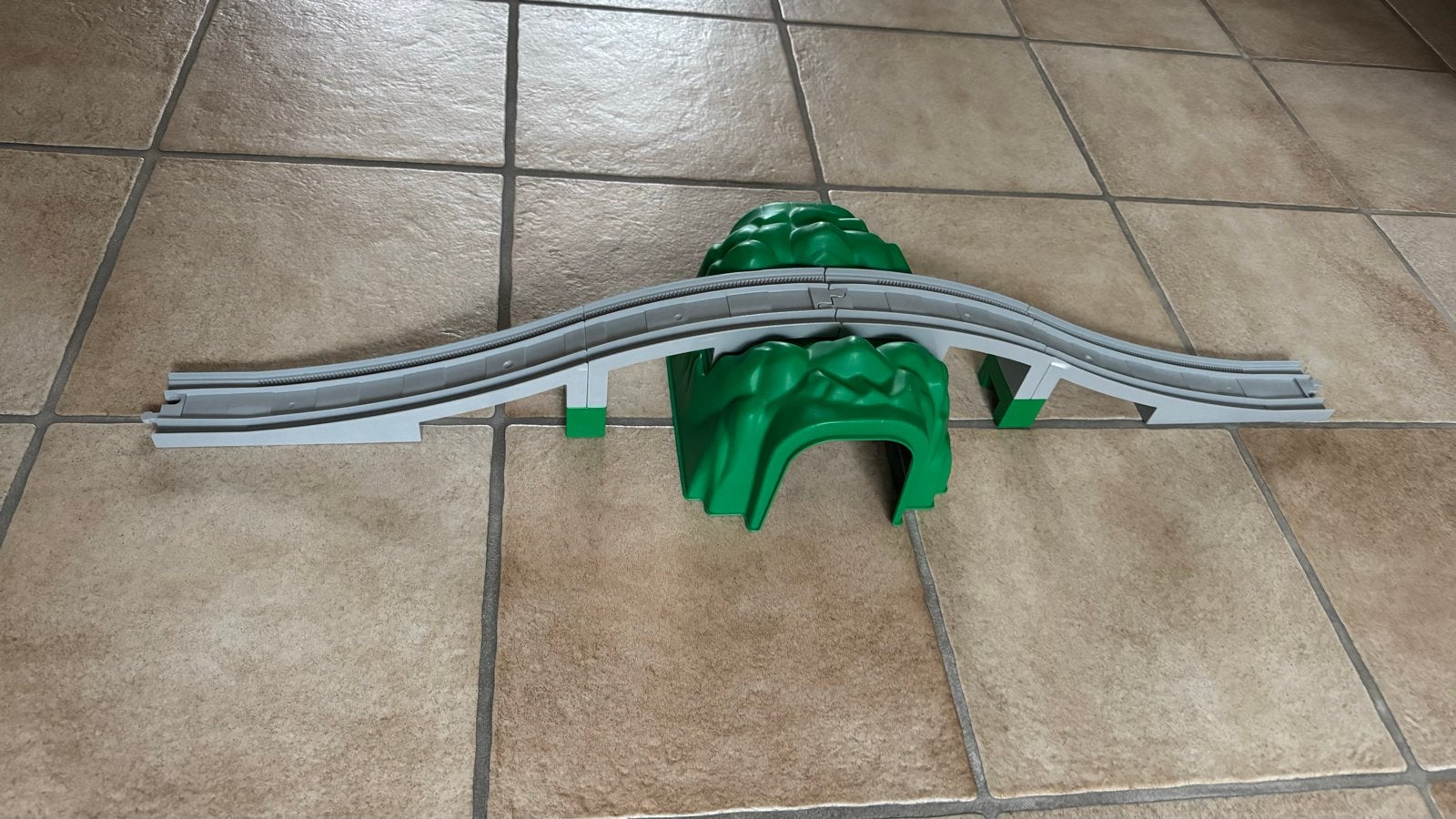 Duplo treinbrug met tunnel - Complete set, Gebruikt, Ophalen of Verzenden, Compleet, Duplo