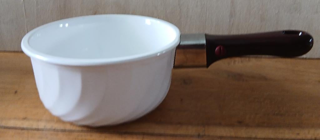 Arcoflam keramische steelpan met afneembaar handvat, Ophalen of Verzenden, Gebruikt, Overige materialen, Kookpan of Snelkookpan