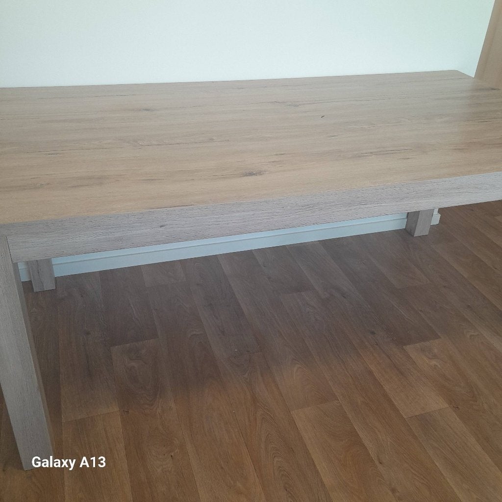 Stevige eettafel 180 x 90 cm, Huis en Inrichting, Tafels | Eettafels, Ophalen, 50 tot 100 cm, Zo goed als nieuw, 150 tot 200 cm