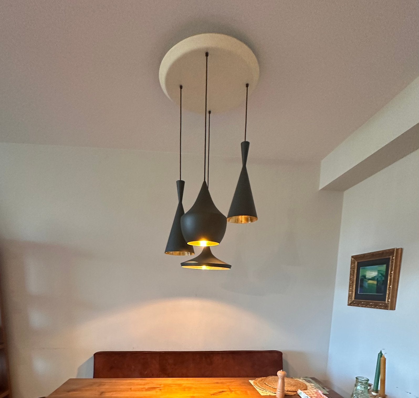 Used origibal Tom dixon lamps set of 4, Ophalen of Verzenden, Gebruikt
