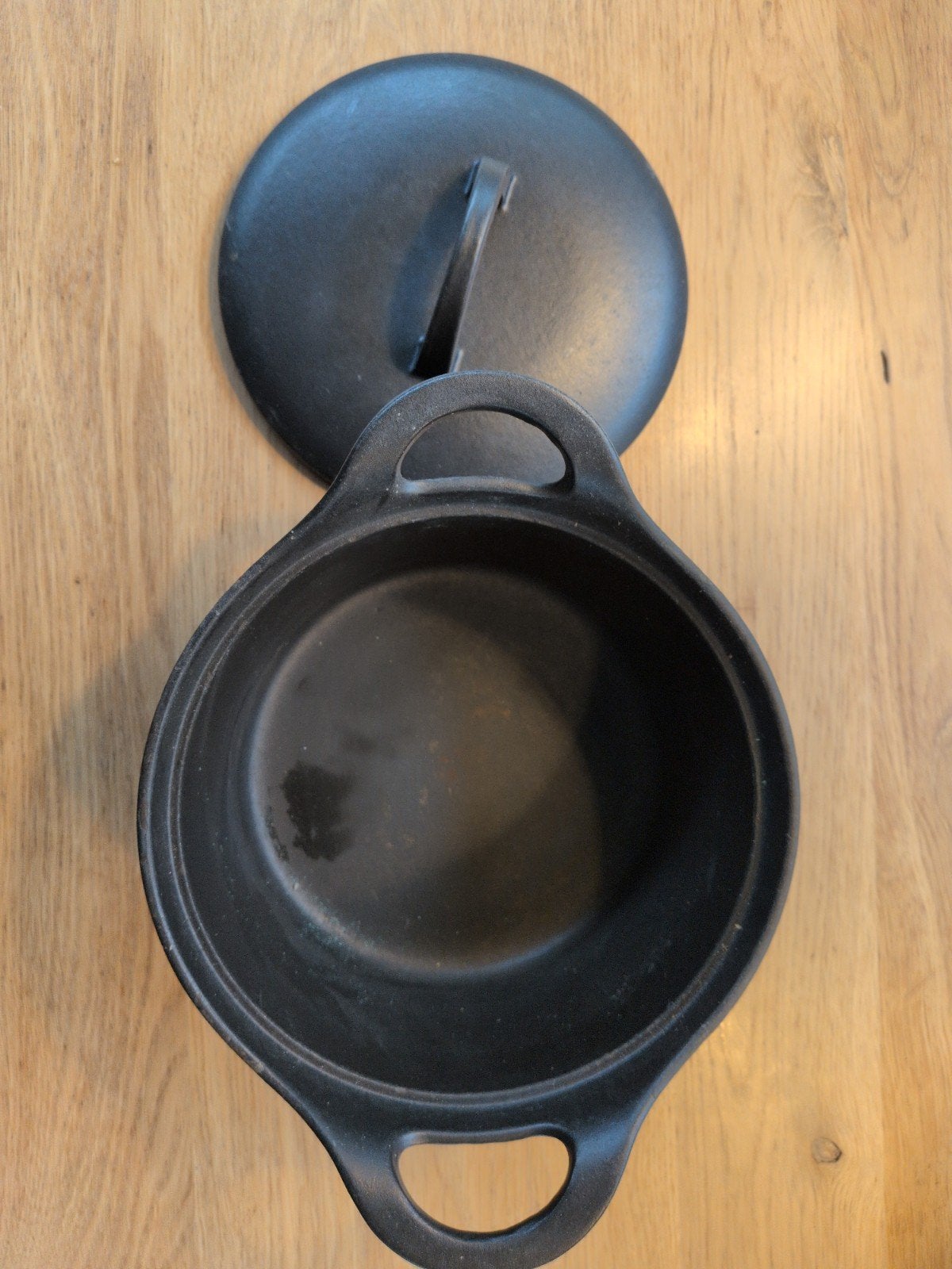 Gietijzeren Braadpannen - Set van 2 (Zwart & Grijs), Huis en Inrichting, Keuken | Potten en Pannen, Gebruikt, Ophalen of Verzenden