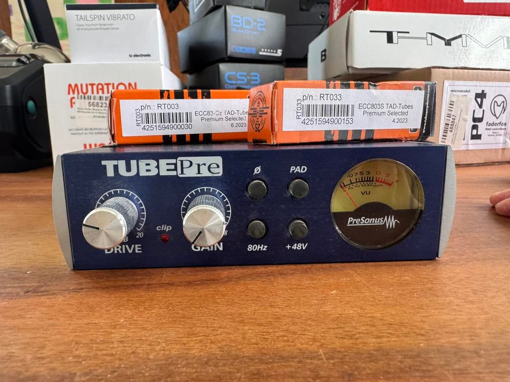 Presonus tubepre tube pre-amp met extra buizen, Telecommunicatie, Ophalen of Verzenden, Zo goed als nieuw