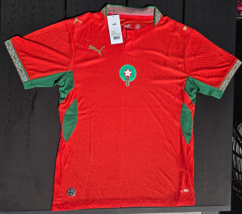 WK Shirt Marokko Player Versie 2XL - Nieuw met labels, Groter dan maat XL, Ophalen of Verzenden, Nieuw, Shirt