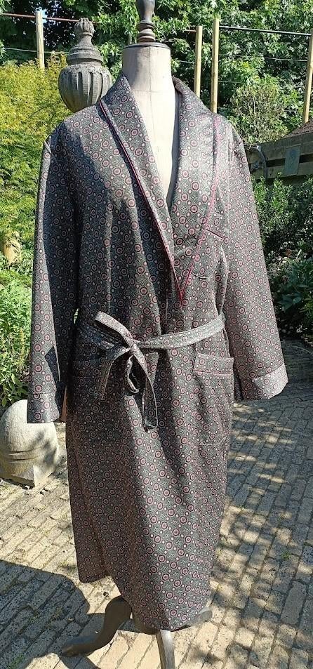 Heren kamerjas, ochtendjas, peignoir Maat M, Kleding | Heren, Ophalen of Verzenden, Zo goed als nieuw, Maat 48/50 (M)