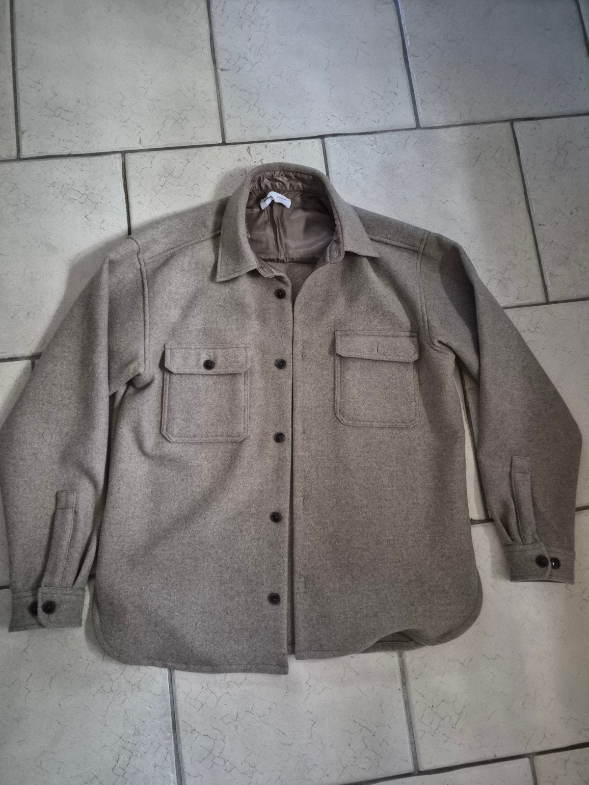 Samsøe Samsøe Castor XE Overshirt - Maat M, Ophalen, Bruin, Maat 48/50 (M), Zo goed als nieuw