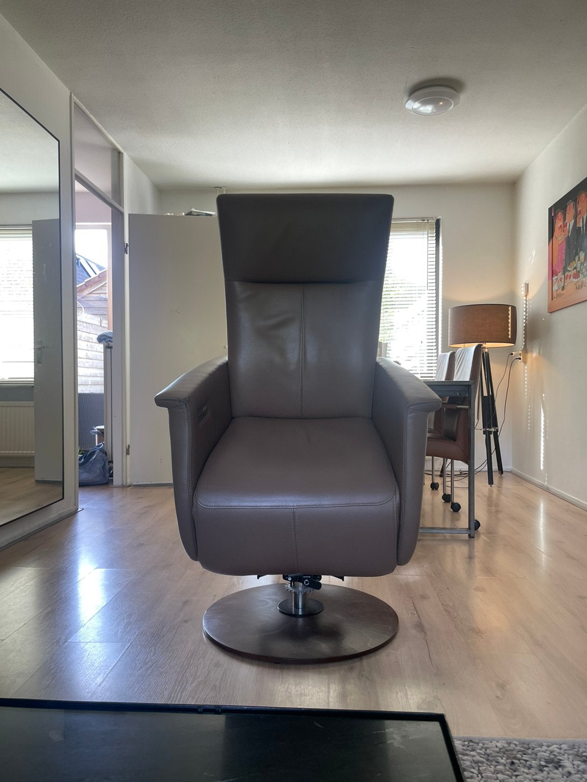 🟢 Sta op Stoel Prominent Relaxfauteuil ACCU in nette staat, Ophalen, Minder dan 75 cm, Leer, Zo goed als nieuw