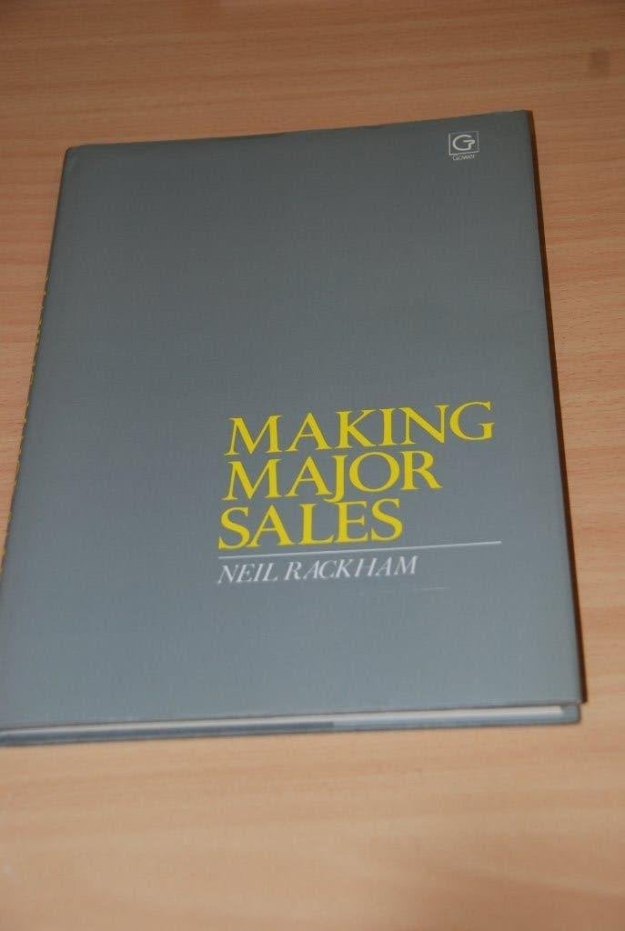 Making major sales., Boeken, Ophalen of Verzenden, Alpha, Neil rackham, WO