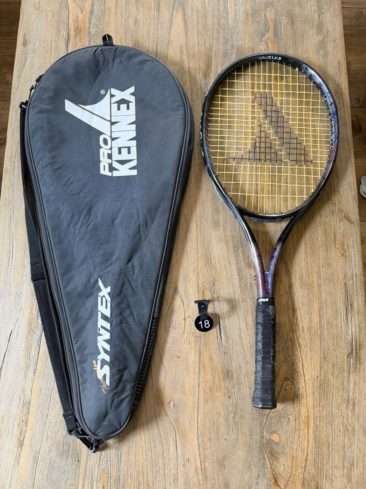Pro Kennex Syntex tennisracket 300 gram L3 met hoes, Overige merken, Gebruikt, Ophalen of Verzenden, Racket