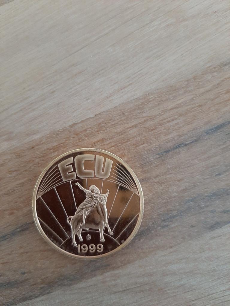 ECU Europa munt 1999 - Zeldzame verzamelmunt, Postzegels en Munten, Munten | Europa | Euromunten, Ophalen of Verzenden, Overige landen