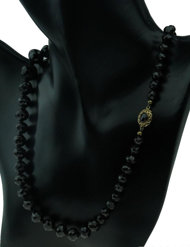 Granaat antieke ketting 14k gouden fraai slot dames, Sieraden, Tassen en Uiterlijk, Antieke sieraden, Verzenden, Goud, Ketting