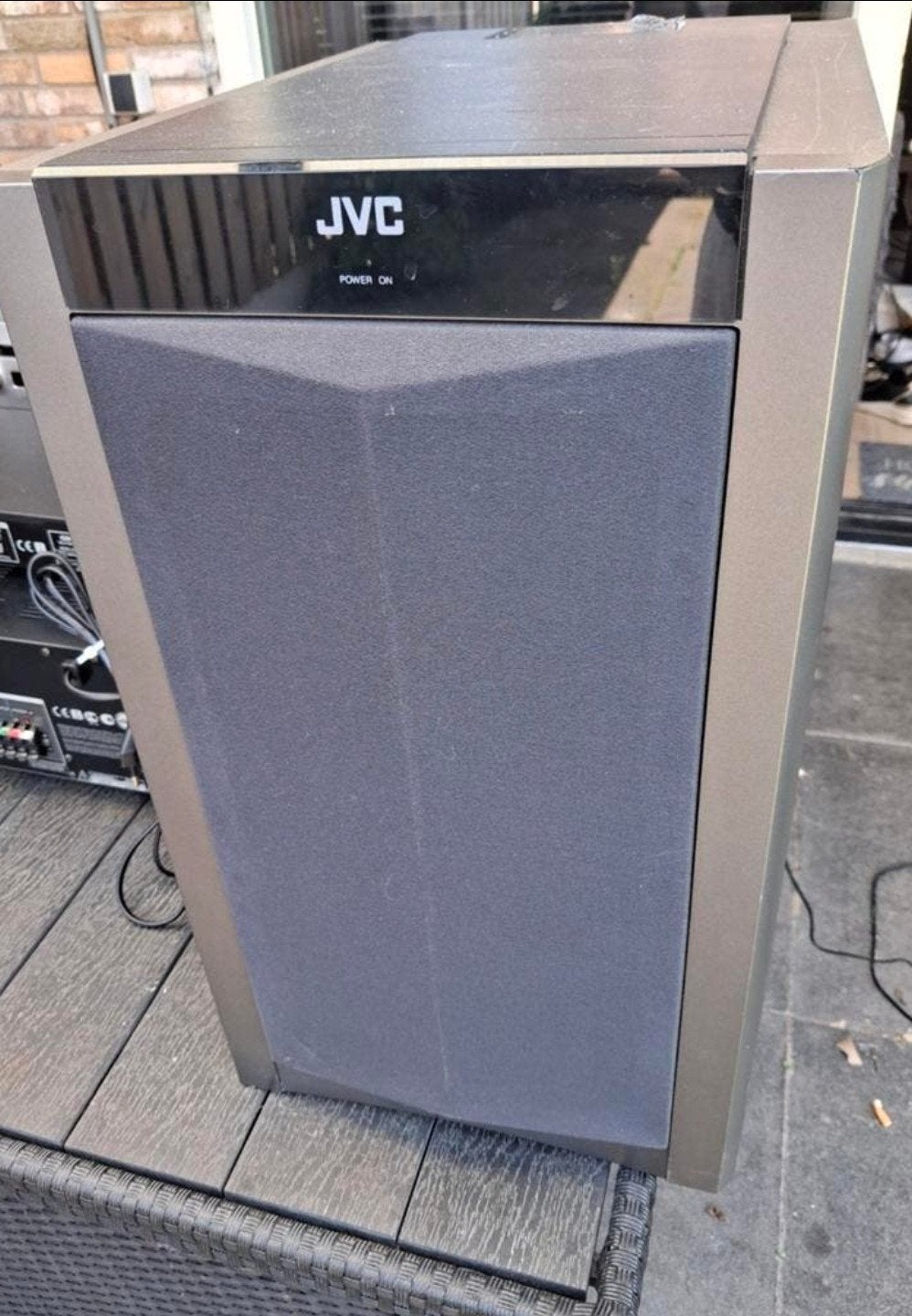 JVC Actieve Subwoofer SP-PWA10 - Krachtige Bass, Gebruikt, Subwoofer, JVC, Ophalen of Verzenden