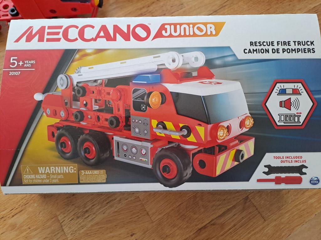 Meccano Junior Brandweerwagen - Bouwset voor Kinderen, Kinderen en Baby's, Ophalen of Verzenden, Zo goed als nieuw, Overige merken