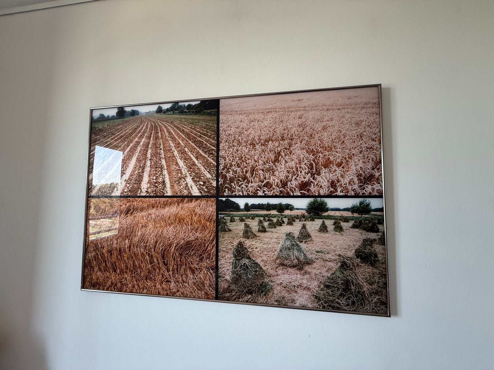 Paul Huf fotocollage: Landbouwlandschap, Ophalen