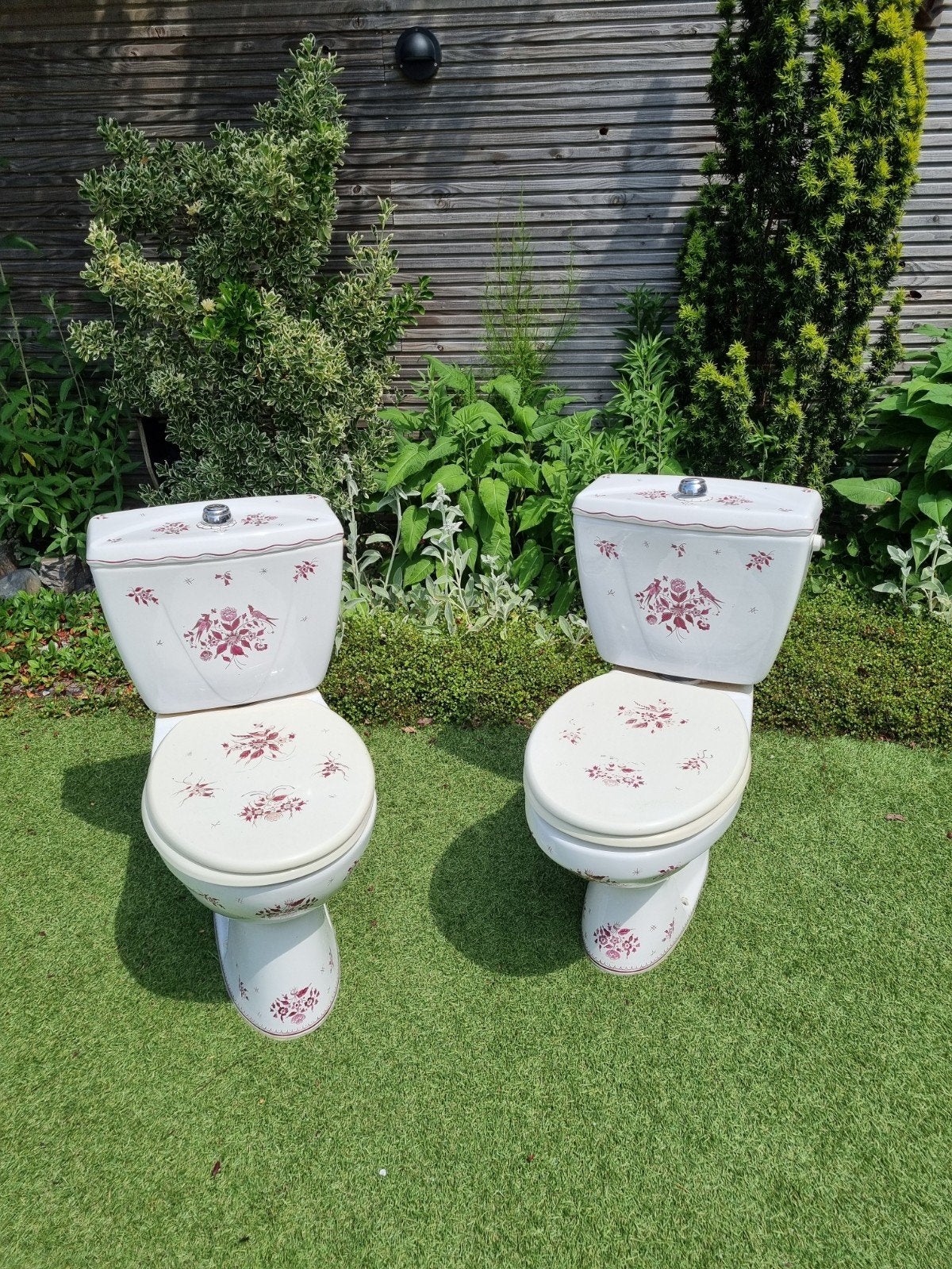 Maurice Herbeau Lille vintage/antiek toilet met spoelbak 2x, Ophalen