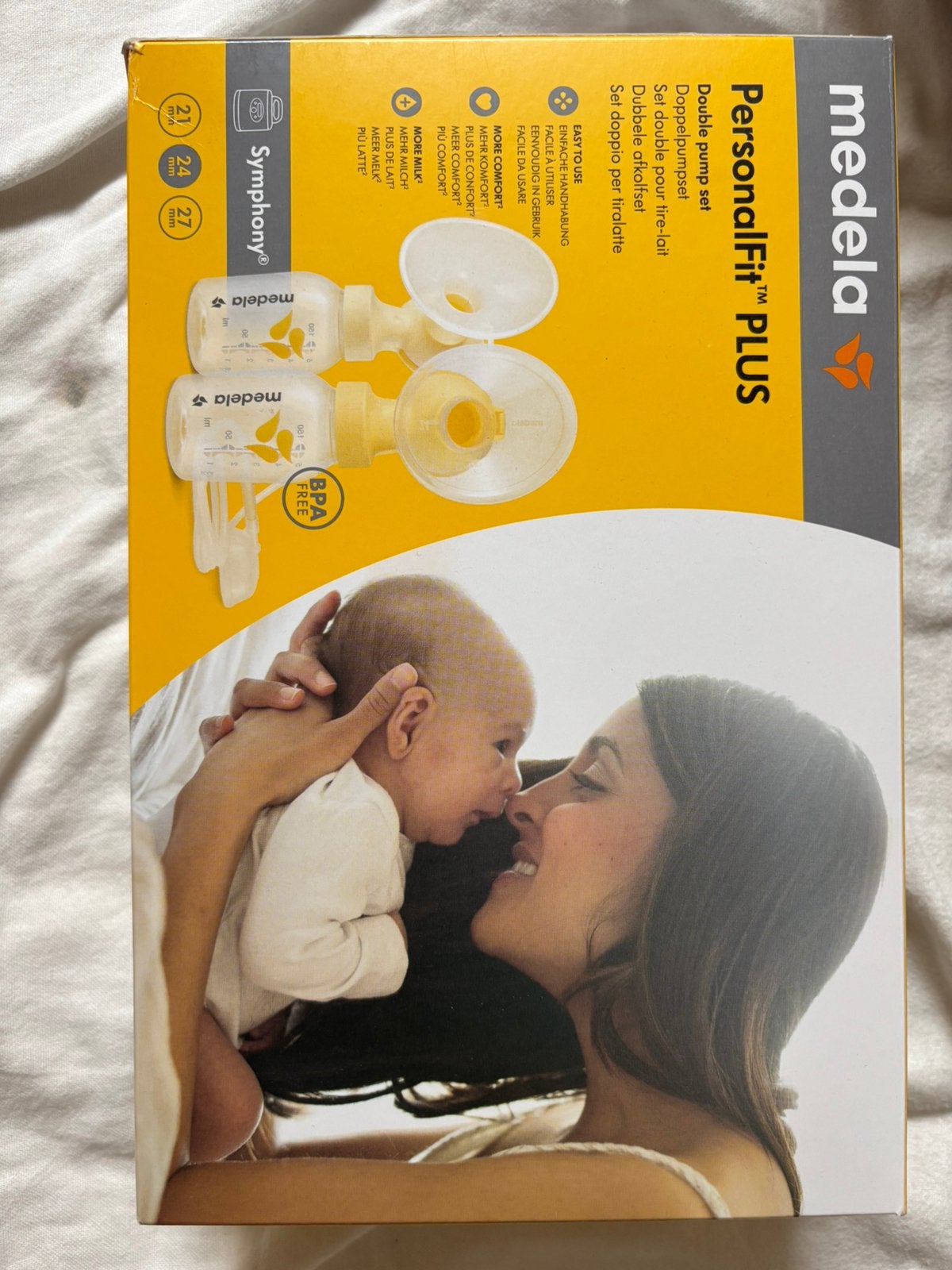 Medela symphony borstkolfset, Ophalen, Dubbelzijdig, Medela, Borstkolf