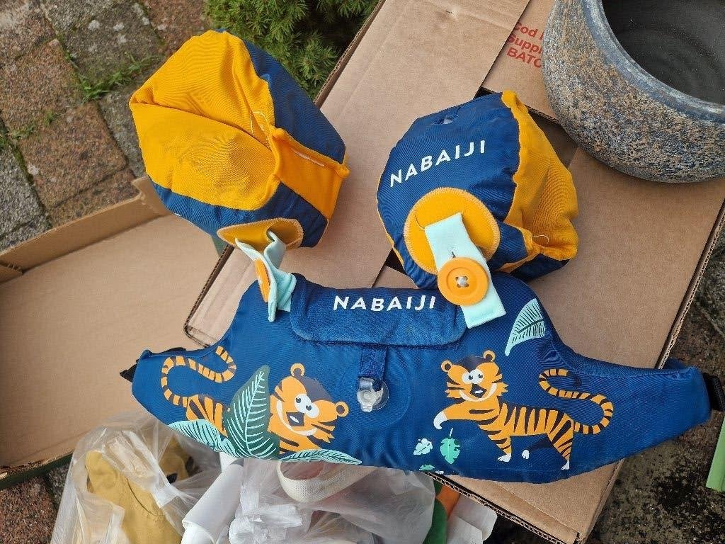 Nabaiji zwembandjes en zwemgordel set - Tijgerprint, Nabaiji, Gebruikt, Jongen of Meisje, Overige maten