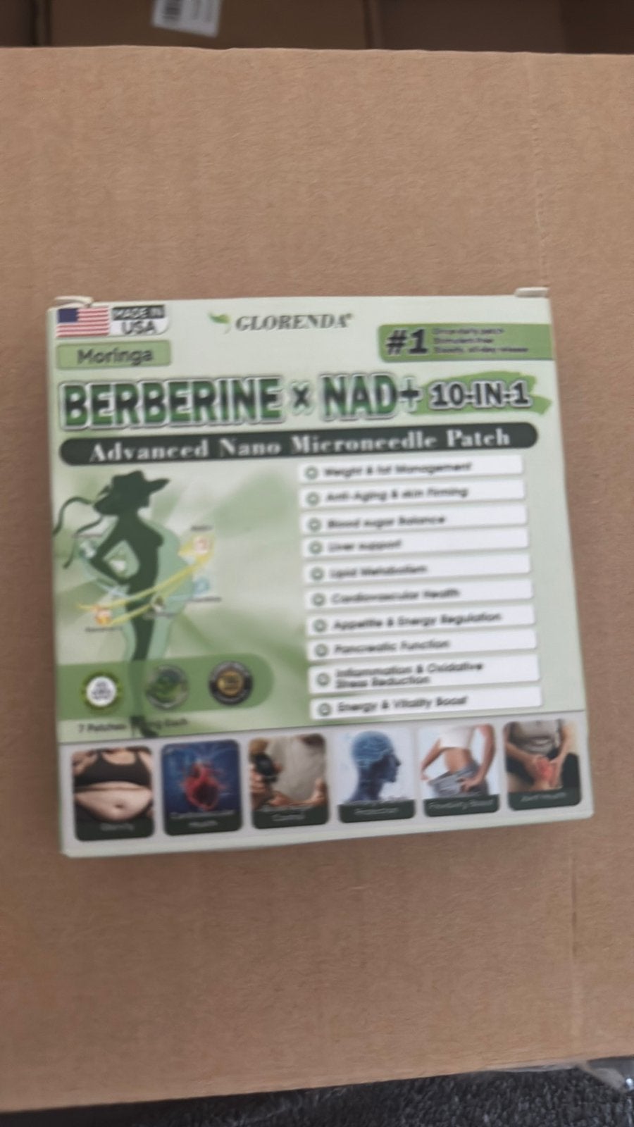 Glorenda Moringa Berberine x NAD+ 10-in-1 Advanced Nano, Ophalen of Verzenden, Zo goed als nieuw