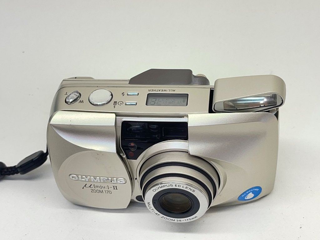 OLYMPUS mju II Multi AF ZOOM 38-170mm (werk perfect), Audio, Tv en Foto, Fotocamera's Analoog, N, Compact, Ophalen of Verzenden