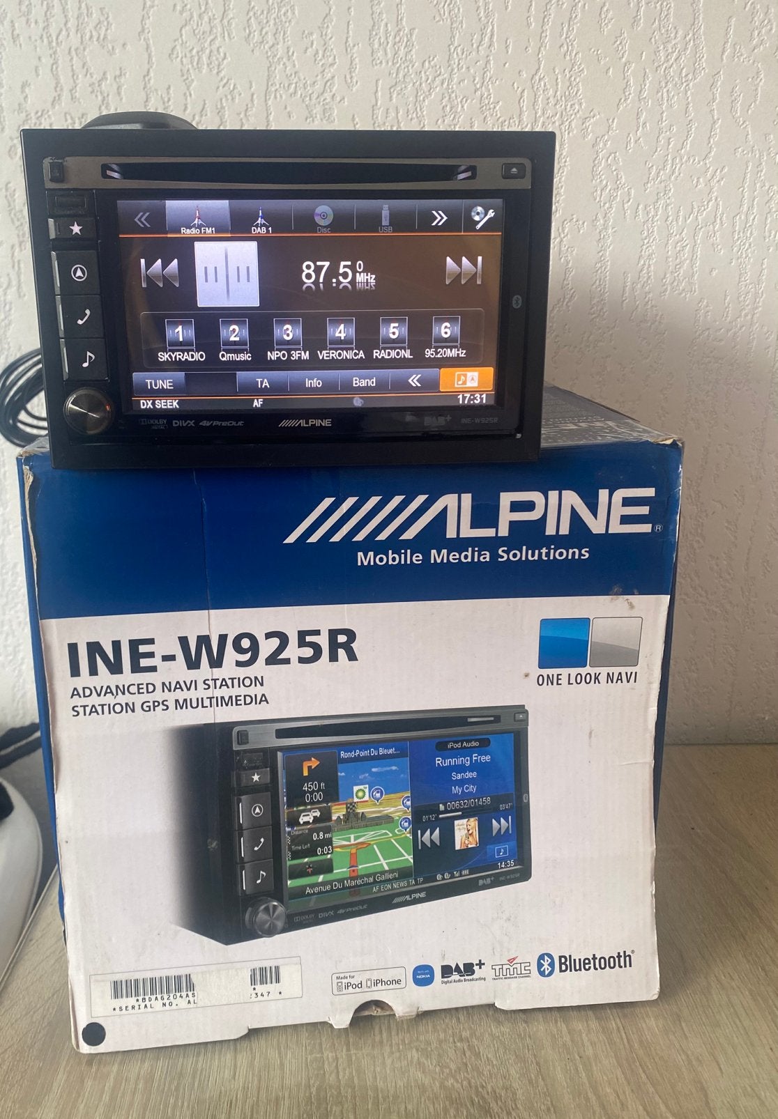/////Alpine DAB+ dubbeldin apple radio Bluetooth navigatie, Ophalen of Verzenden, Zo goed als nieuw