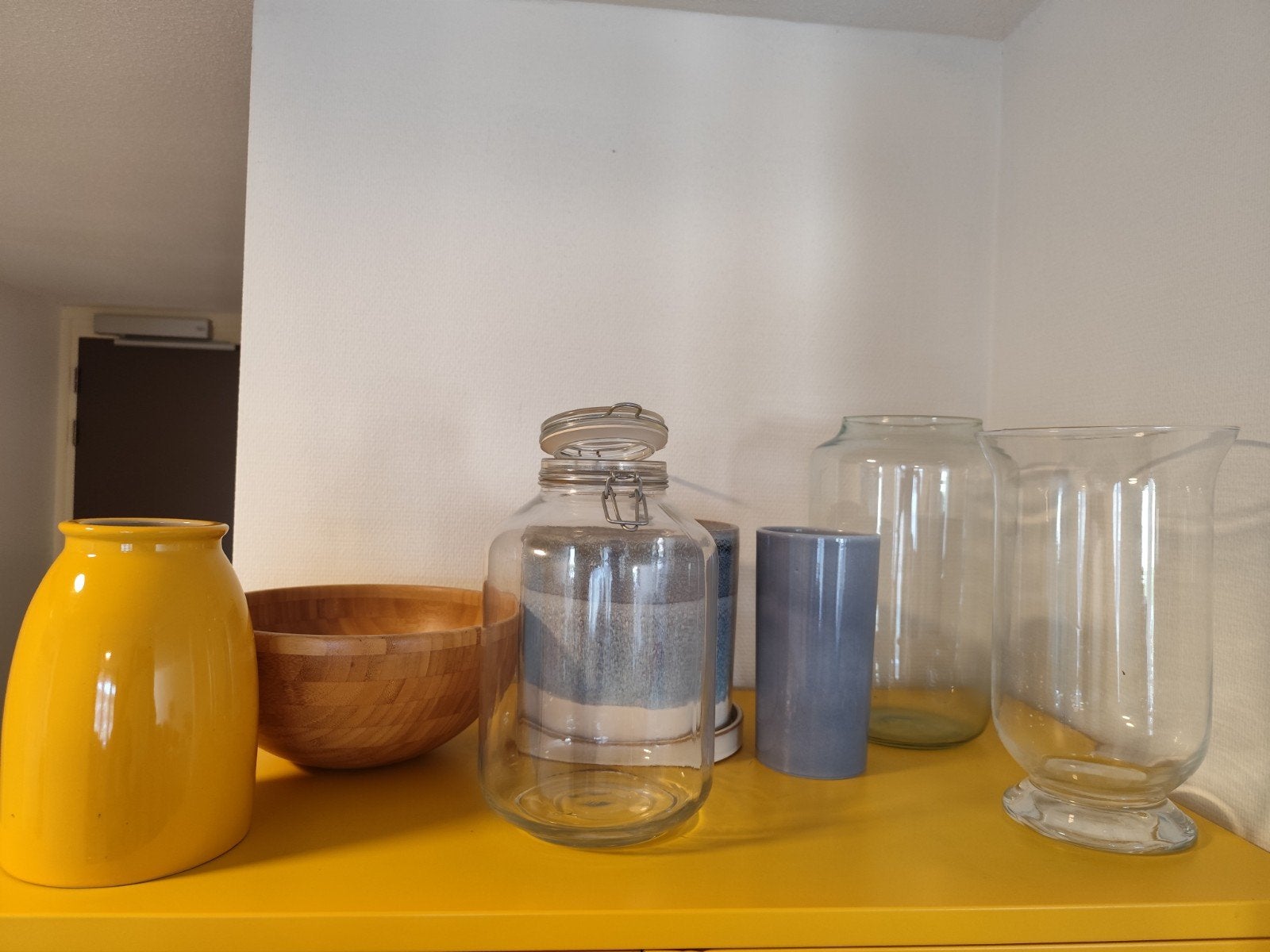 Diverse vazen en potten - Glas, keramiek, hout, kunststof, Ophalen, Gebruikt, Meerkleurig, Overige materialen