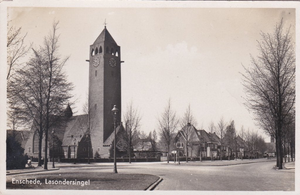 19014 Lasondersingel Enschede 1953 Overijssel Losser Borne, Verzenden, 1940 tot 1960, Ongelopen, Overijssel