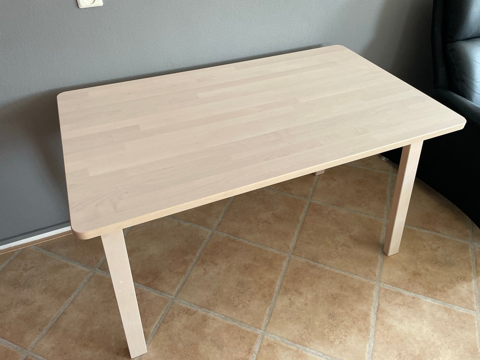 IKEA NORRÅKER tafel 125x74 cm - Zo goed als nieuw, Ophalen, 100 tot 150 cm, 50 tot 100 cm, Zo goed als nieuw
