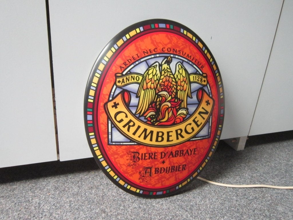 GRIMBERGEN BIER LICHTRECLAME, Ophalen, Zo goed als nieuw, Overige typen, Overige merken
