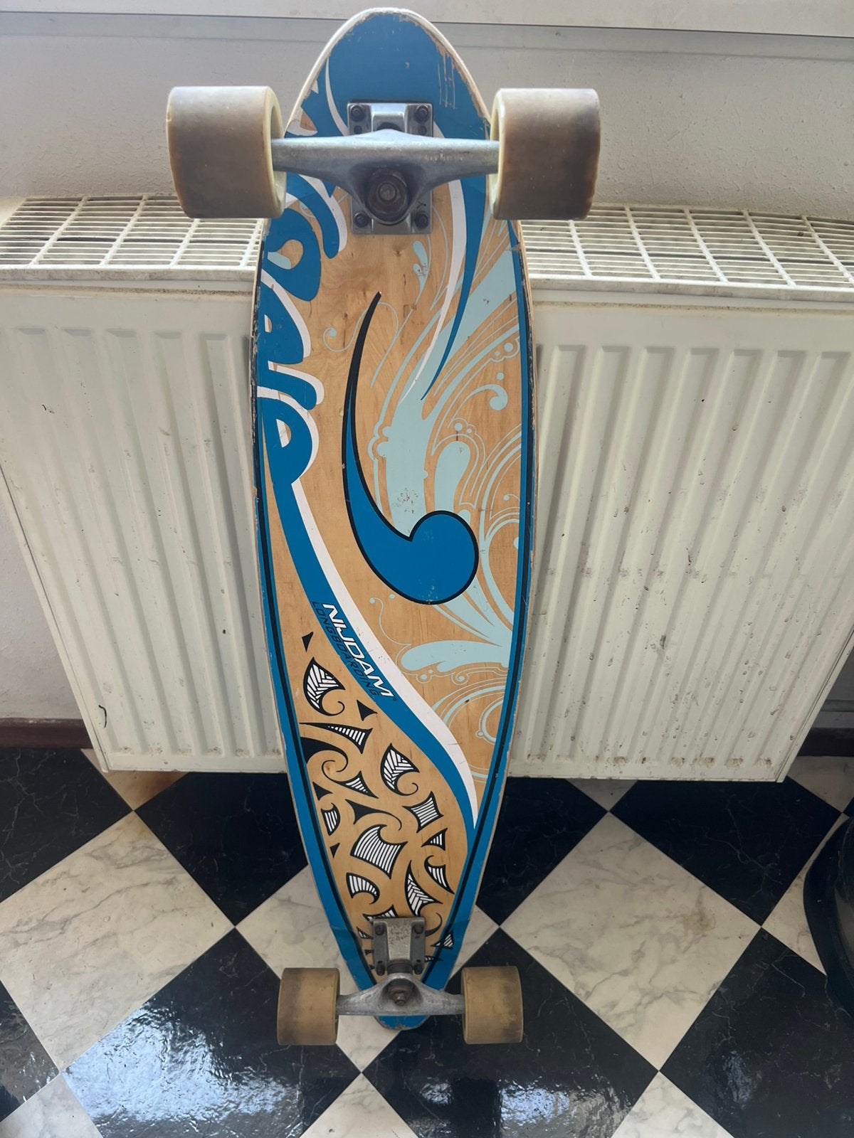 Vintage Nijdam Longboard / Skatebord., Ophalen, Gebruikt, Skateboard, Longboard