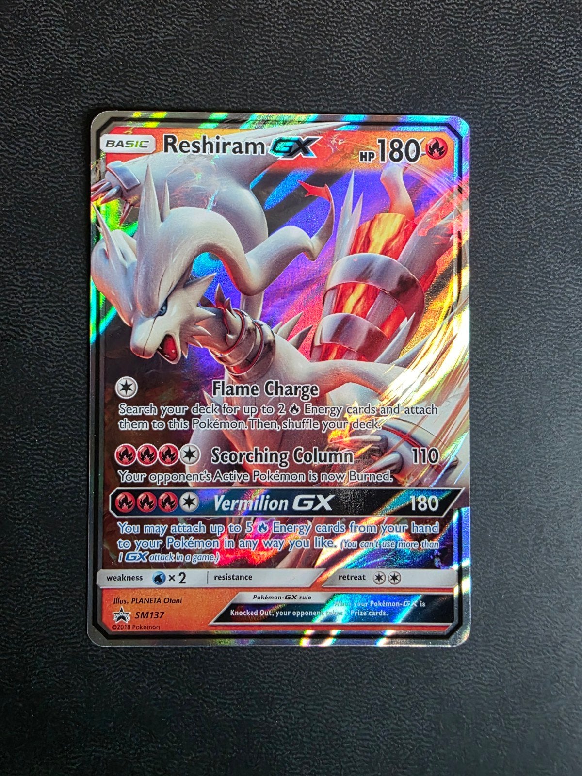 reshiram gx SM137 sun moon promo, Ophalen of Verzenden, Nieuw, Losse kaart