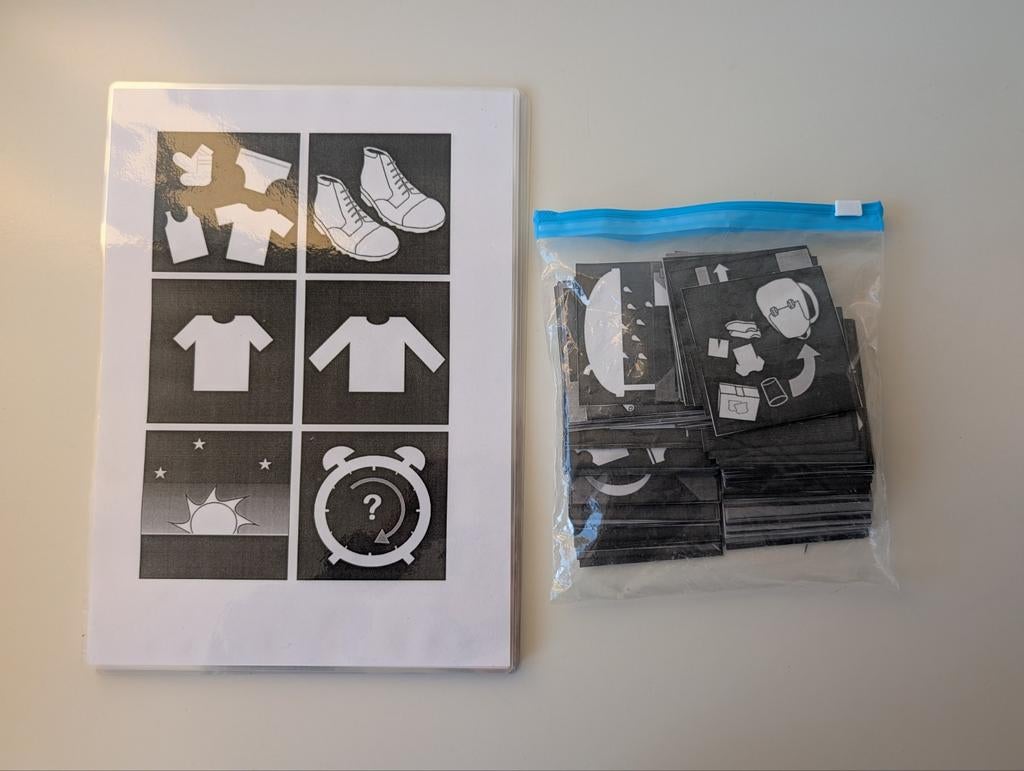Pictogrammen geplastificeerd sclera, Computers en Software, Overige Computers en Software, Nieuw, Ophalen