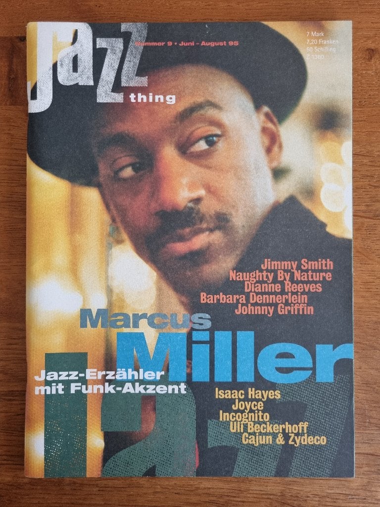 Jazz Thing magazine juni 1995 Marcus Miller Isaac Hayes, Ophalen of Verzenden, Zo goed als nieuw, Muziek, Film of Tv