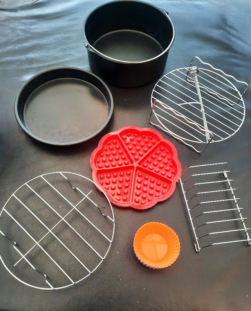 airfryer accessoires Ø 20 cm, Overige typen, Ophalen of Verzenden, Zo goed als nieuw, Overige materialen