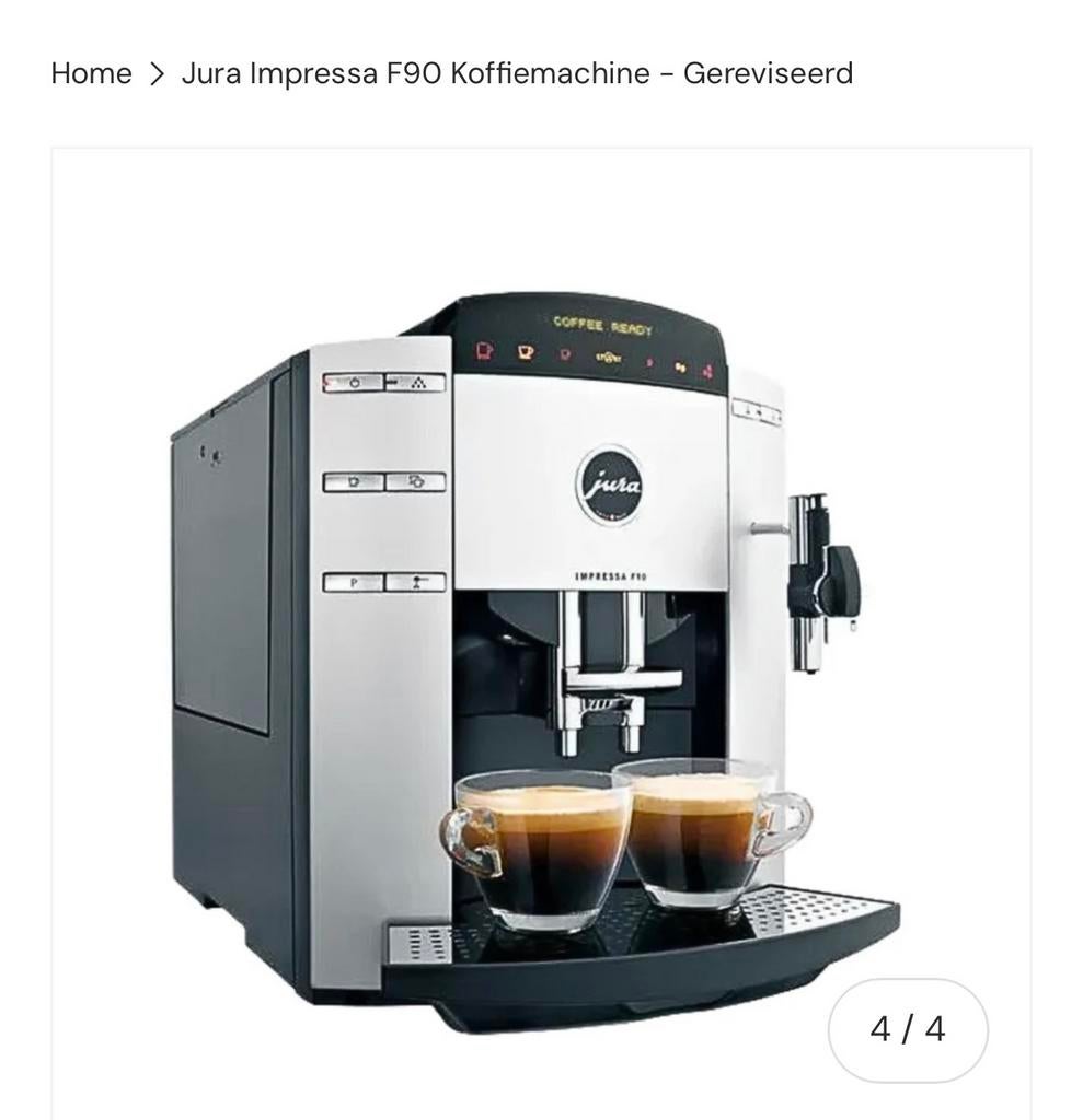 Jura f90 icl onderhoudsbeurd, Witgoed en Apparatuur, Koffiezetapparaten, Ophalen of Verzenden, Zo goed als nieuw, Koffiemachine