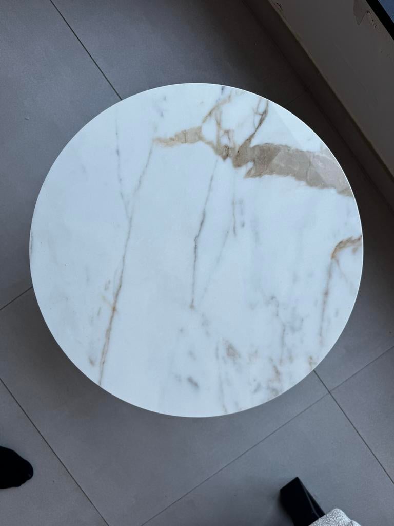 Design salontafelset Yzi - Keramiek- Table du Sud, Ophalen, Zo goed als nieuw, Rond, 50 tot 100 cm
