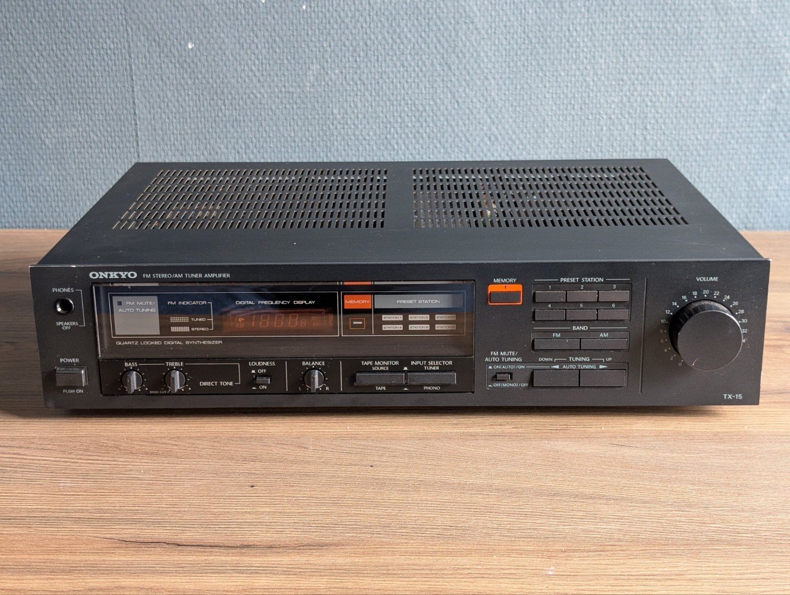 Onkyo TX-15 Reciever - Werkt goed!, Ophalen of Verzenden, Zo goed als nieuw, Onkyo, Minder dan 60 watt