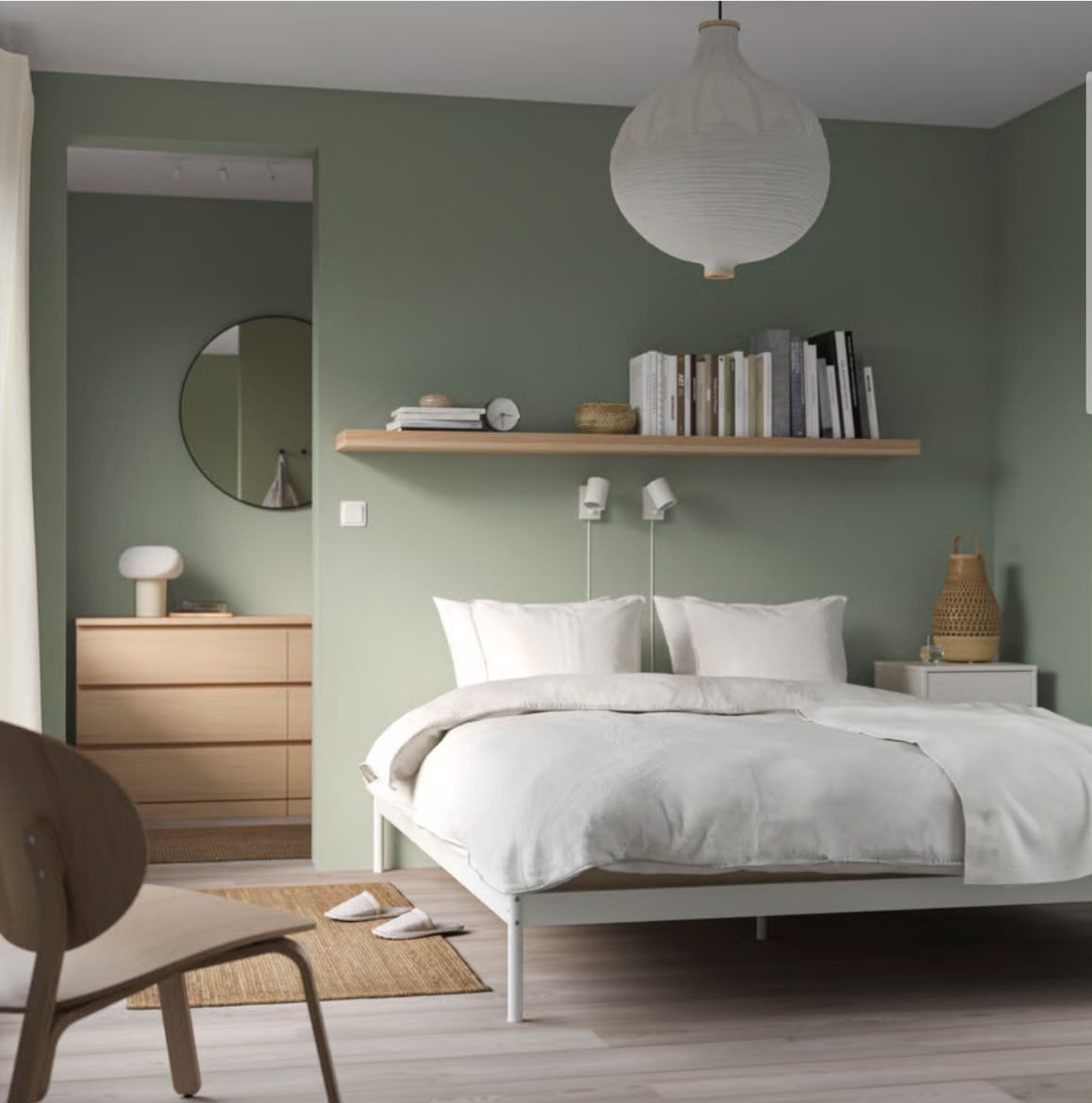 Nieuw IKEA Bedframe, Lattenbodem & Matras - 160x200 cm, Wit, Ophalen of Verzenden, 200 cm, Metaal