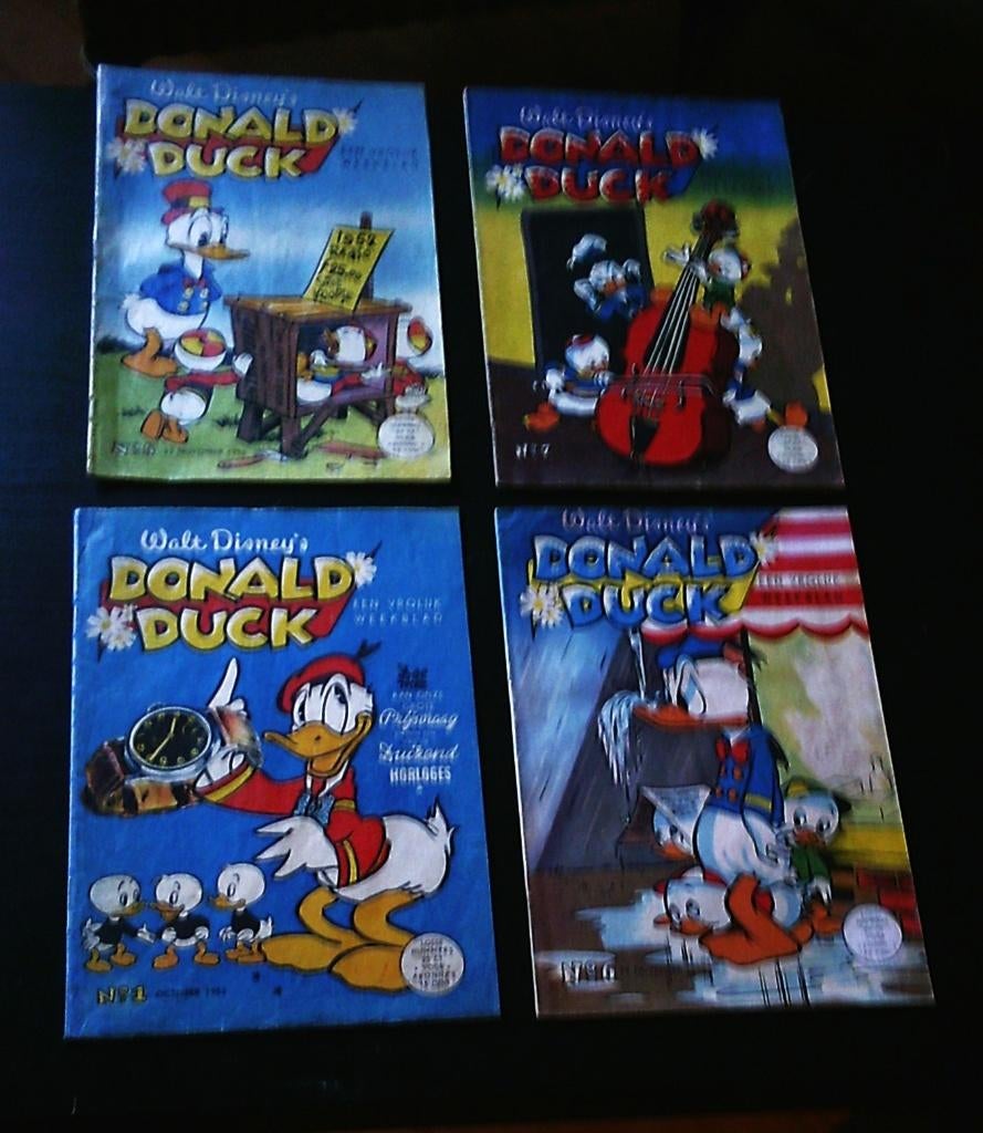 DONALD DUCK 1"JAARGANG 1952 COMPLEET - 1 t/m 10, origineel, Boeken, Stripboeken, Gelezen, Complete serie of reeks, Walt Disney