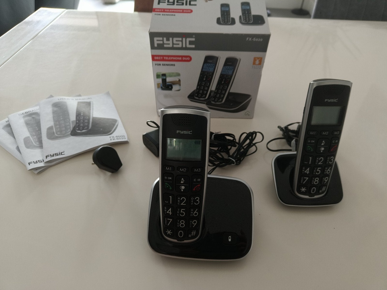 Fysic FX-6020 Senioren DECT Telefoon Duo, Telecommunicatie, Vaste telefoons | Handsets en Draadloos, Ophalen of Verzenden, Zo goed als nieuw
