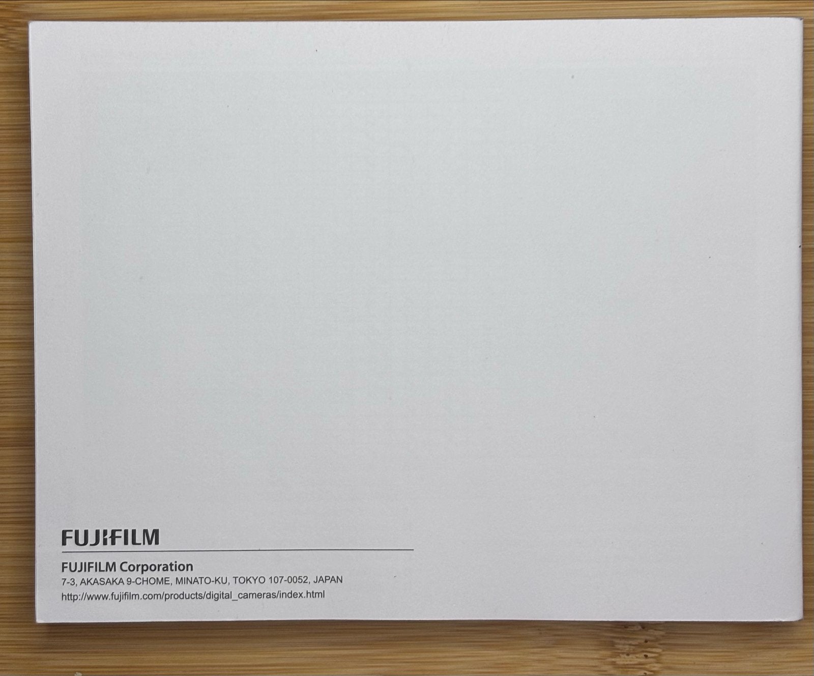 Handleiding Fujifilm X100F engelstalig, Ophalen of Verzenden, Nieuw, Geen optische zoom