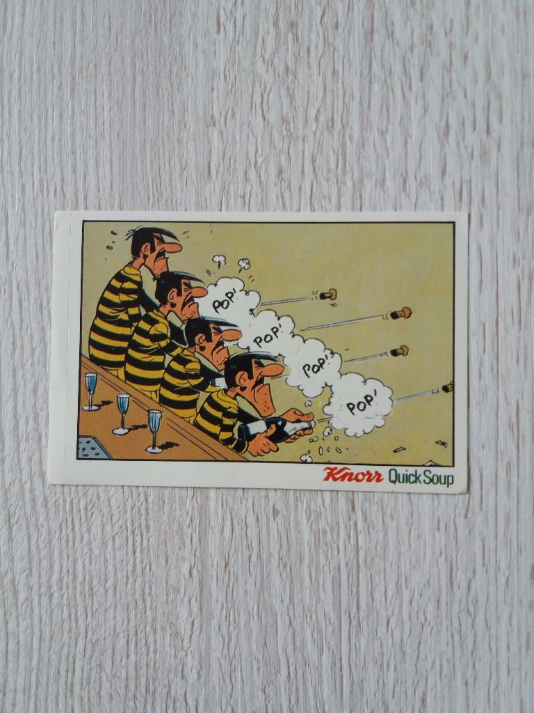 sticker De DALTONS uitgeven door Knorr Quick Soup, Verzamelen, Ophalen of Verzenden, Zo goed als nieuw, Strip of Tekenfilm