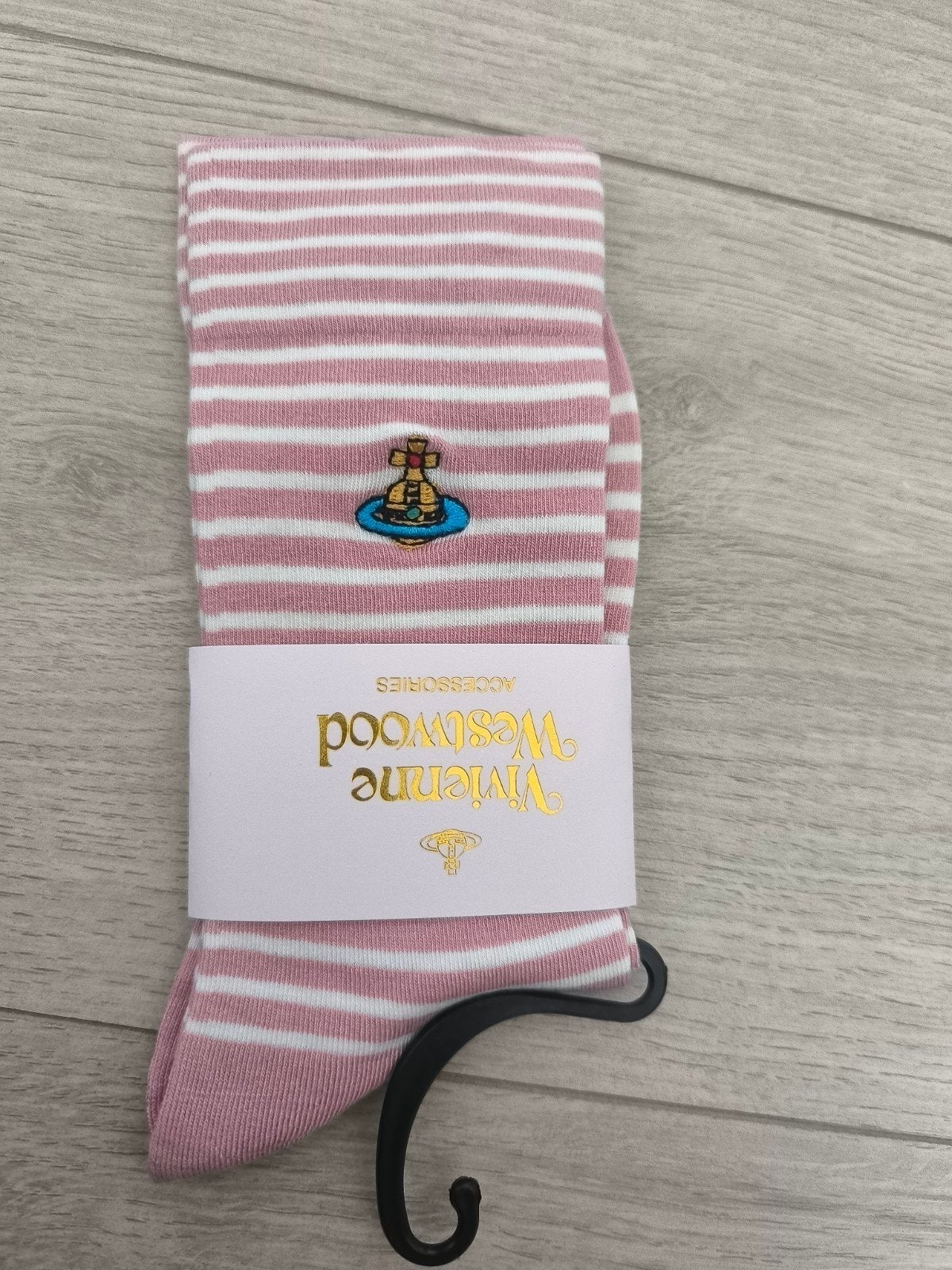 Vivienne Westwood sokken roze gestreept, Verzenden