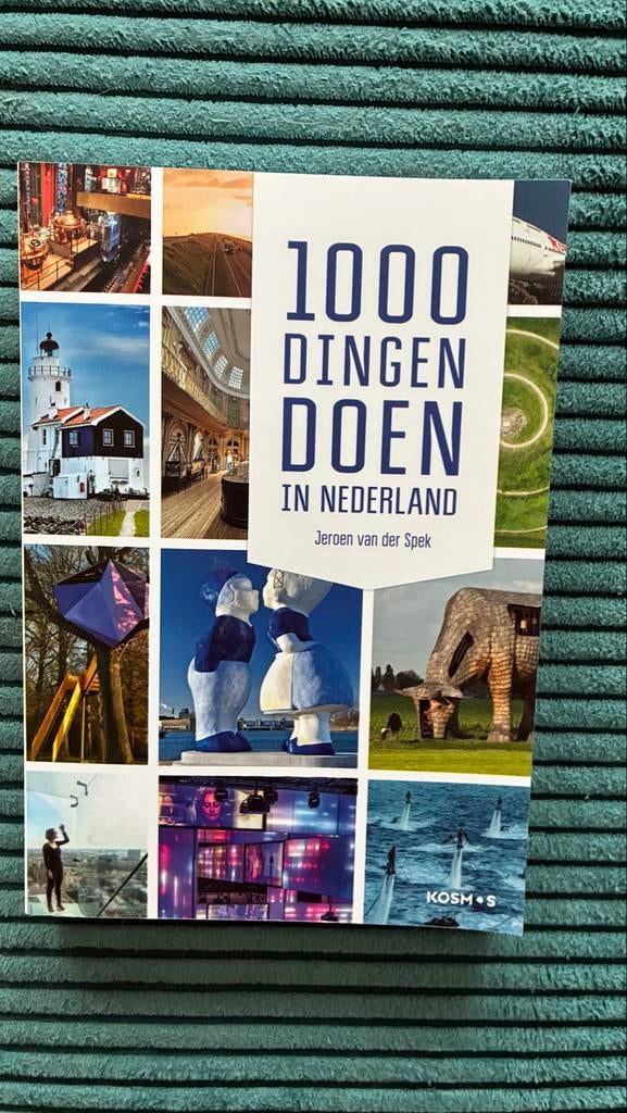 1000 Dingen Doen in Nederland - Jeroen van der Spek, Boeken, Reisgidsen, Gelezen, Reisgids of -boek, Benelux, Overige merken, Ophalen of Verzenden